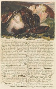 &39;O boi no matadouro geme ..&39;, placa 23 de &39;O primeiro livro de Urizen&39; de William Blake