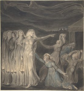 A parábola das virgens prudentes e das virgens insensatas de William Blake