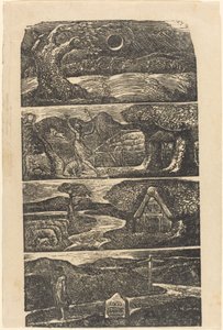 Os Pastorais de Virgílio, 1821. de William Blake