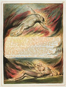&39;Então a Mão Divina ...&39;, placa 35 de &39;Jerusalém&39; (Bentley Copy E) 1804-20 (gravura com caneta e wc no papel) de William Blake
