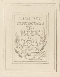 Título-Página das Ilustrações Gravadas do Livro de Job, 1825. de William Blake