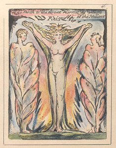 Avançar para a Grande Colheita e Safra das Nações, c.1811 de William Blake