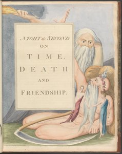 Pensamentos noturnos de Young, Página 17, Noite a segunda, Na hora certa, Morte e Amizade. de William Blake