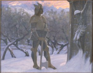 O Huno e o Crucifixo de William Blake Richardson