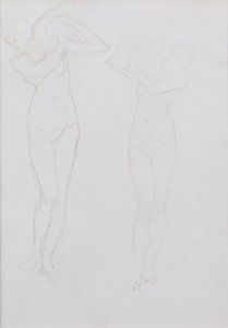 Estudo (ponta metálica) de William Blake Richmond