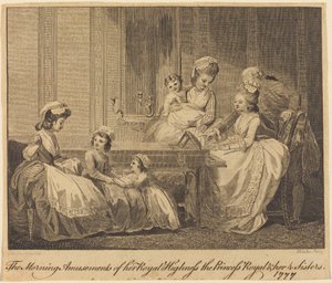 As diversões matinais de Sua Alteza Real de William Blake after Thomas Stothard