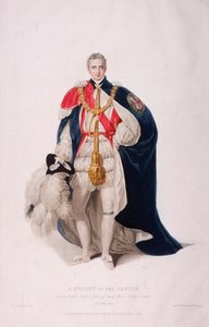 Cavaleiro da Jarreteira em traje cerimonial, 1824 de William Bond