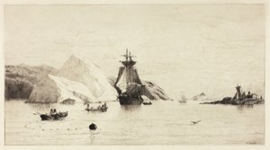 Paisagem marítima do Ártico de William Bradford