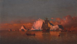 Pescando na costa do Labrador, 1880 de William Bradford