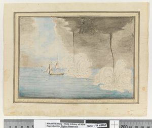Em frente, p. 290. "Bicos de água ao largo da costa de Java, perto de Batavaia. 24 Sepr 1791. Waakzamheydt