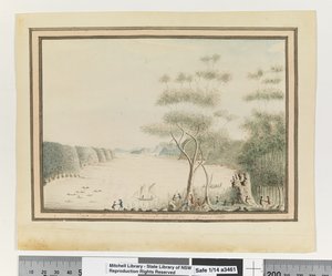 Em frente, p. 90. "Veja em Broken Bay New South Wales. Março 1788