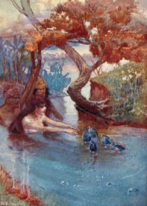 Ilustração para Vathek, An Arabian Tale, de William Beckford (lito colorido)