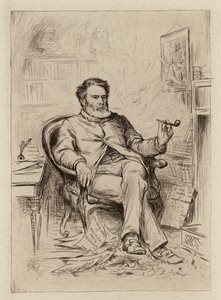 David Masson, Professor de Retórica e Literatura Inglesa (gravura) de William Brassey (after) Hole