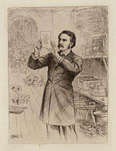 James Cossar Ewart, Professor de História Natural (gravura) de William Brassey (after) Hole