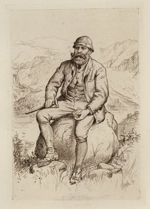 James Geikie, Professor de Geologia (gravura) de William Brassey (after) Hole