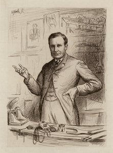 John Chiene, Professor de Cirurgia (gravura) de William Brassey (after) Hole