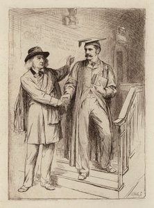 John Stuart Blackie, Professor Emérito; Samuel Henry Butcher, Professor de Grego (gravura) de William Brassey (after) Hole