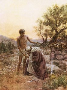 Abraão e Isaac no monte Moriah de William Brassey Hole