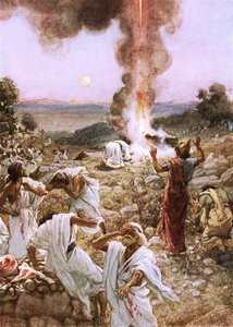 O sacrifício de Elias no Monte Carmelo de William Brassey Hole