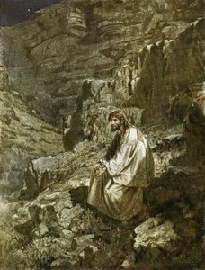 Quarenta dias no deserto, tentados por Satanás de William Brassey Hole