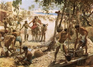 Israelitas fazendo tijolos no Egito de William Brassey Hole