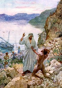 Jesus cura um homem endemoninhado - Bíblia