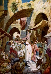 Jesus cura uma mulher doente - Bible de William Brassey Hole