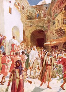 Jesus entrando em Jesusalem de William Brassey Hole