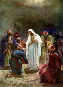 Jesus mostra aos discípulos suas feridas - Bíblia de William Brassey Hole