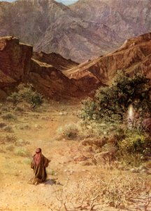 Moisés e a sarça ardente - Bíblia de William Brassey Hole