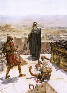 Samuel a matar Agag perante o senhor em Gilgal de William Brassey Hole