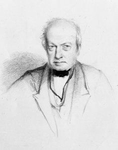 Retrato do botânico escocês Robert Brown (1773-1858), c.1849 (desenho)