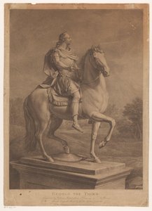 Retrato equestre de George III, Rei de Inglaterra
George o Terceiro (título sobre o objecto) de William Bromley (I)