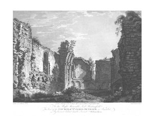 Igreja de St James, Dunwich, final do século XVIII.