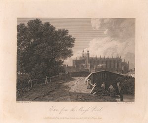 Eton, da estrada de Slough