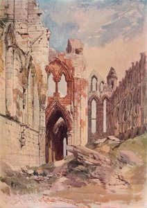 Interior da Abadia de Whitby, c1915 de William Callow