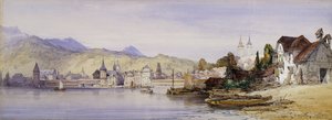 Lucerna do lago, 1862 de William Callow