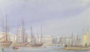 Marselha, Expedição no Porto Interior, 28 de julho de 1836 de William Callow