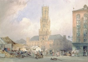 A, corredor cidade, bruges
