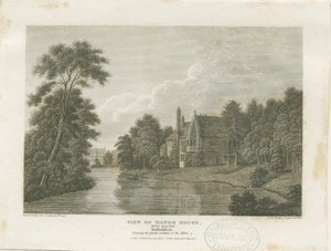 Burton-upon-Trent - Manor House: gravura, nd [c 1812] (imprimir)