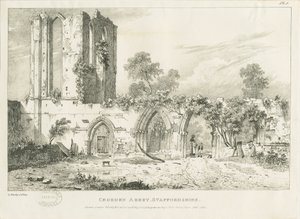 Abadia de Croxden: gravura, nd [1821] (impressão)