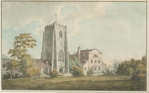 Ranton Abbey [Priory]: pintura em aquarela, nd [final do século XVIII]