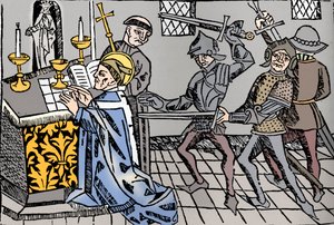 Martírio de São Tomás de Cantuária, c1484 de William Caxton
