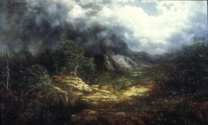 Storm Over the Blue Ridge (óleo sobre tela)