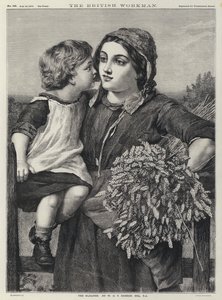 O Gleaner (gravura) de William Charles Thomas (after) Dobson
