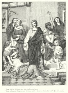 Os Prosperous Days of Job (gravura) de William Charles Thomas (after) Dobson