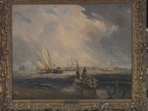 Bligh Sands, Sheerness (óleo sobre tela) de Clarkson Frederick Stanfield