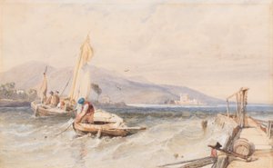Castelo Douglas, Loch Leven, 1849 de Clarkson Frederick Stanfield