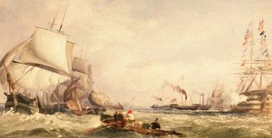 Regata das vacas (painel) de Clarkson Frederick Stanfield