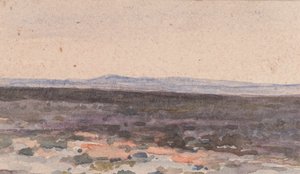 Paisagem: Vale com Montanha na Distância de William Collins